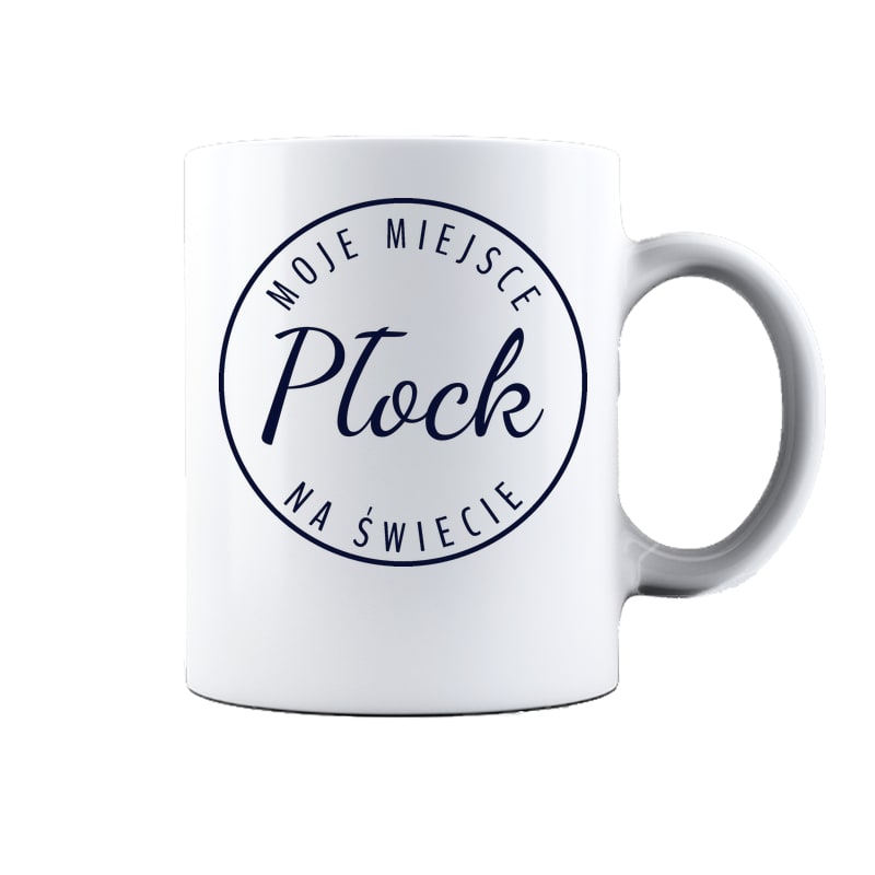 Kubek ceramiczny Moje miejsce na świecie Płock