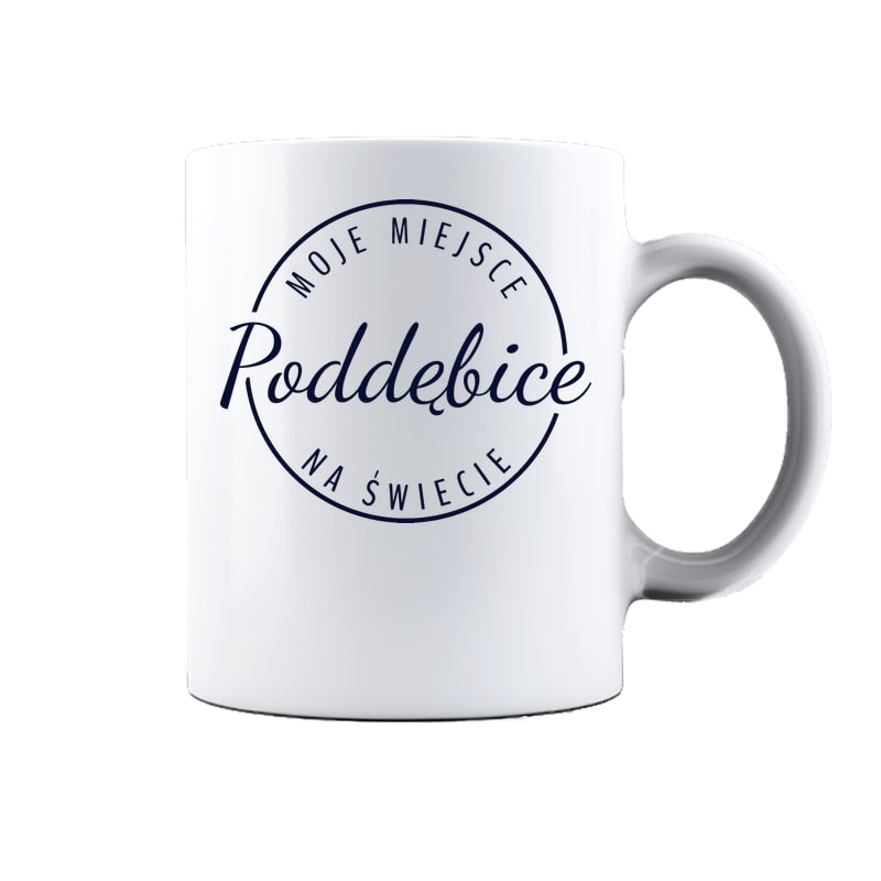 Kubek ceramiczny Moje miejsce na świecie Poddębice