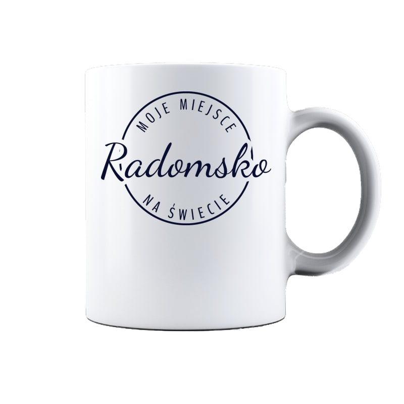 Kubek ceramiczny Moje miejsce na świecie Radomsko
