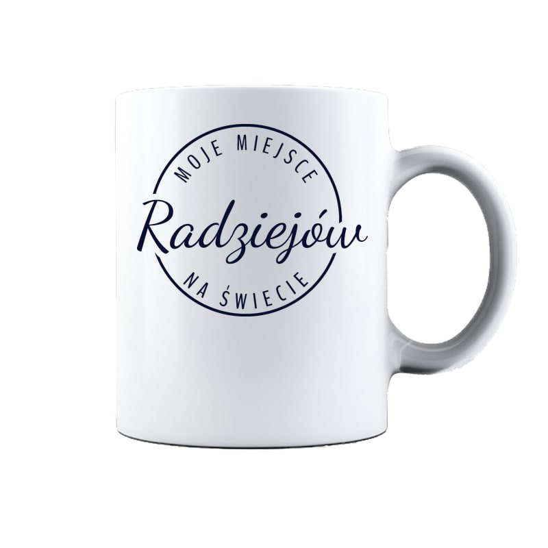 Kubek ceramiczny Moje miejsce na świecie Radziejów