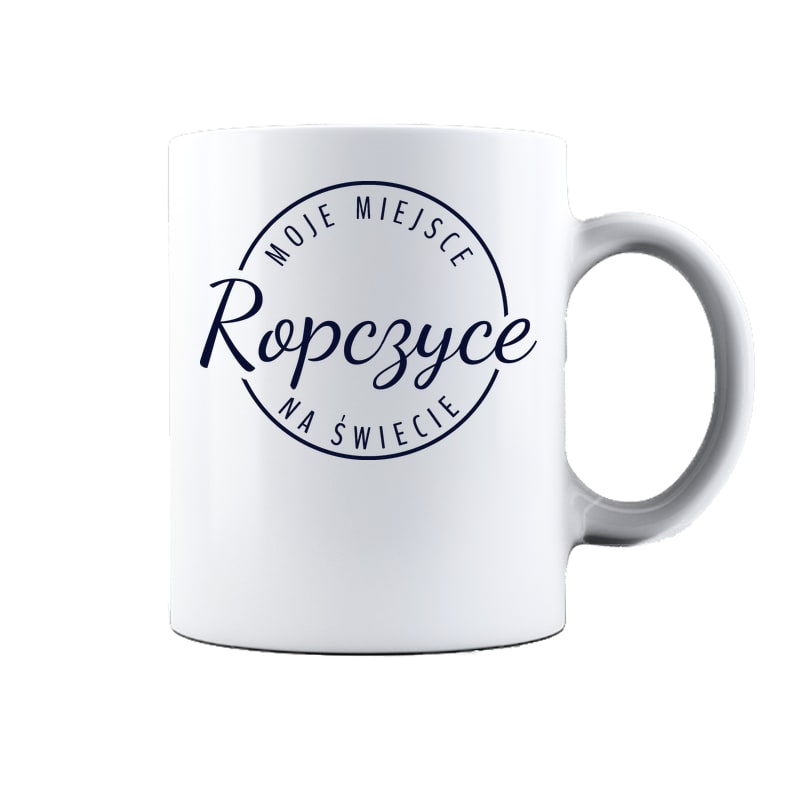 Kubek ceramiczny Moje miejsce na świecie Ropczyce