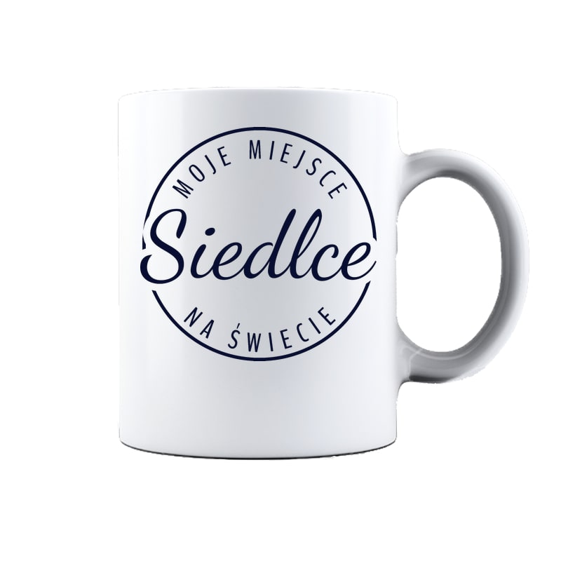 Kubek ceramiczny Moje miejsce na świecie Siedlce