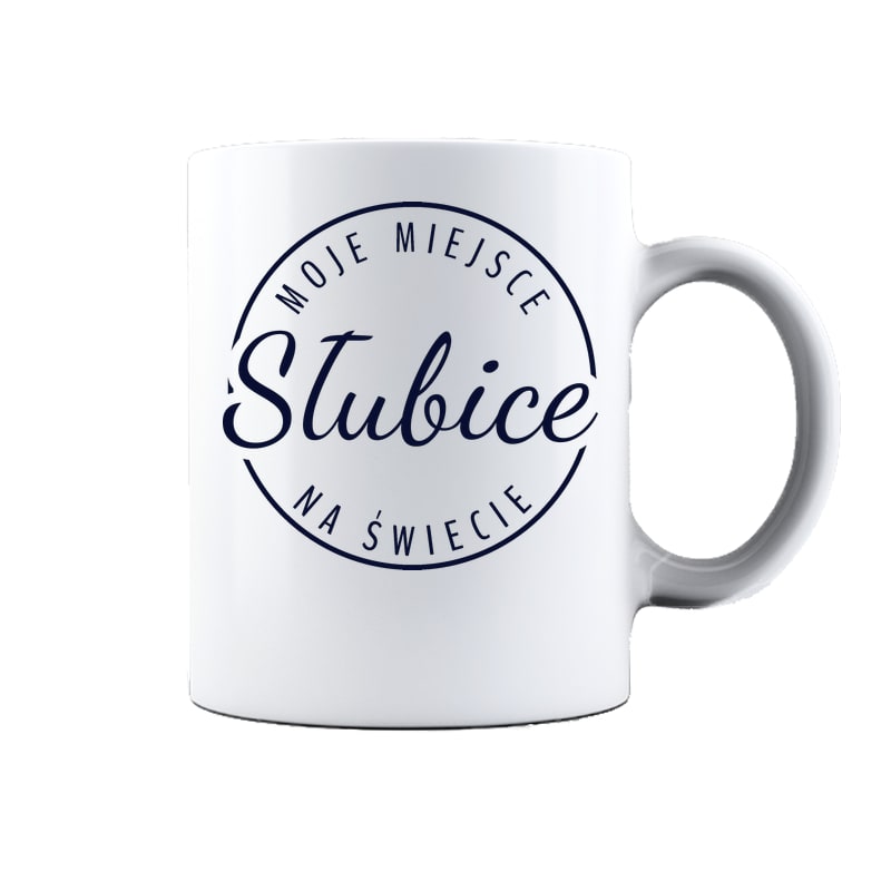 Kubek ceramiczny Moje miejsce na świecie Słubice