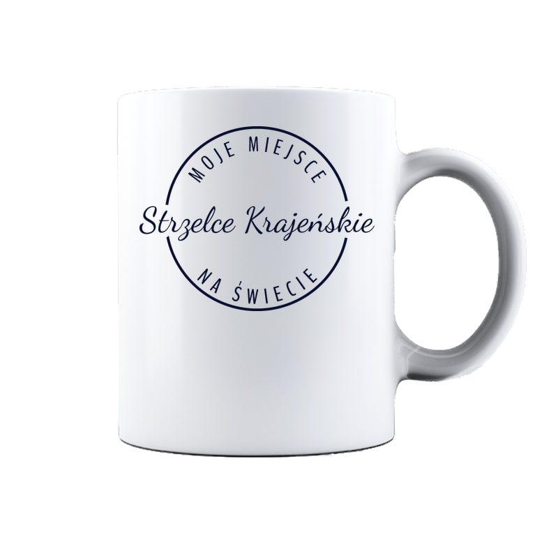 Kubek ceramiczny Moje miejsce na świecie Strzelce Krajeńskie