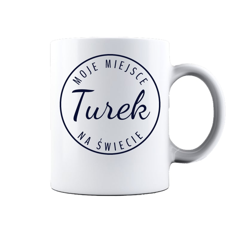Kubek ceramiczny Moje miejsce na świecie Turek