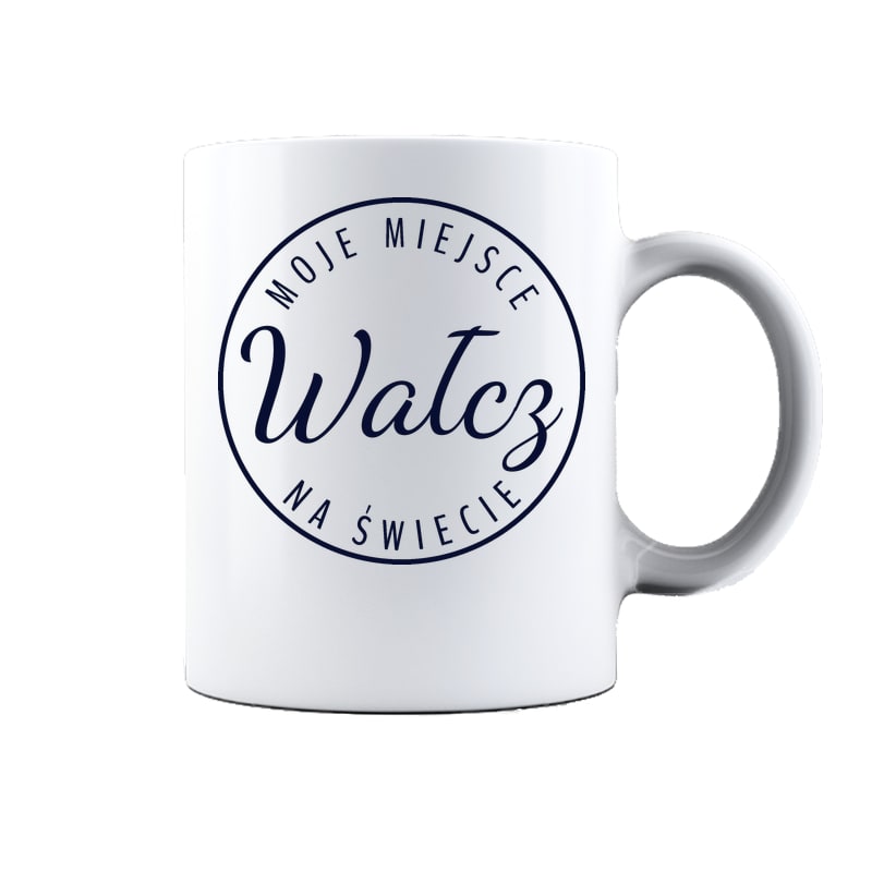 Kubek ceramiczny Moje miejsce na świecie Wałcz