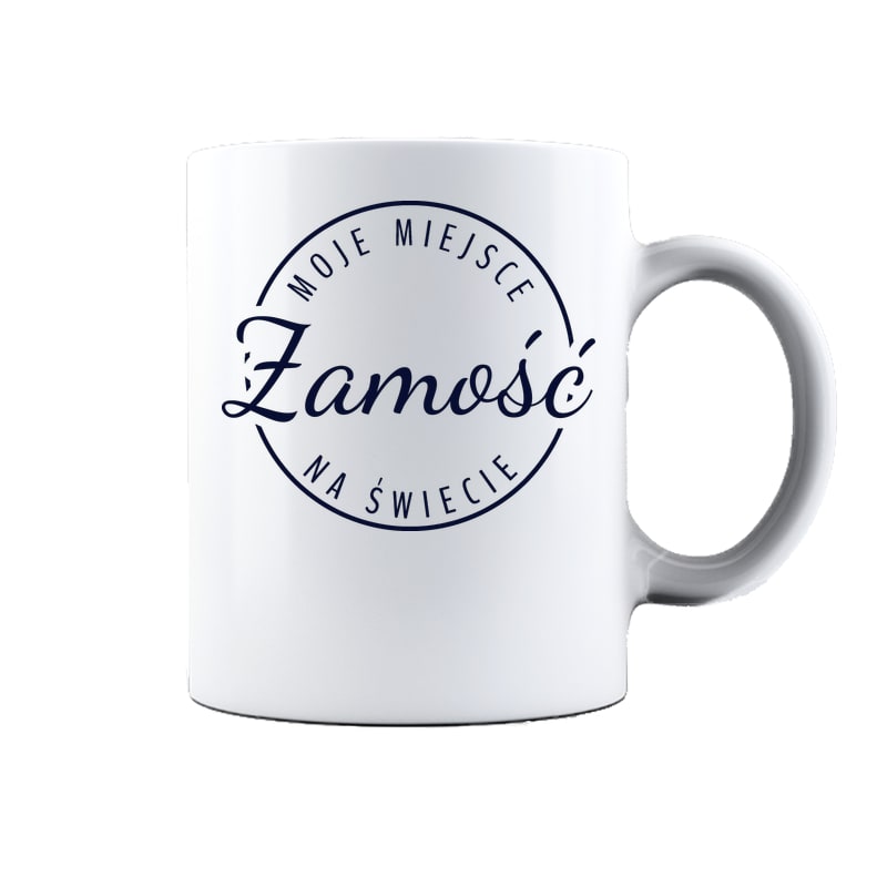 Kubek ceramiczny Moje miejsce na świecie Zamość