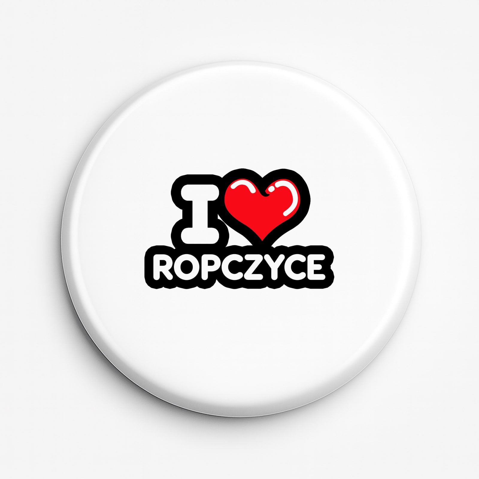 Przypinka Kocham To Miasto Ropczyce