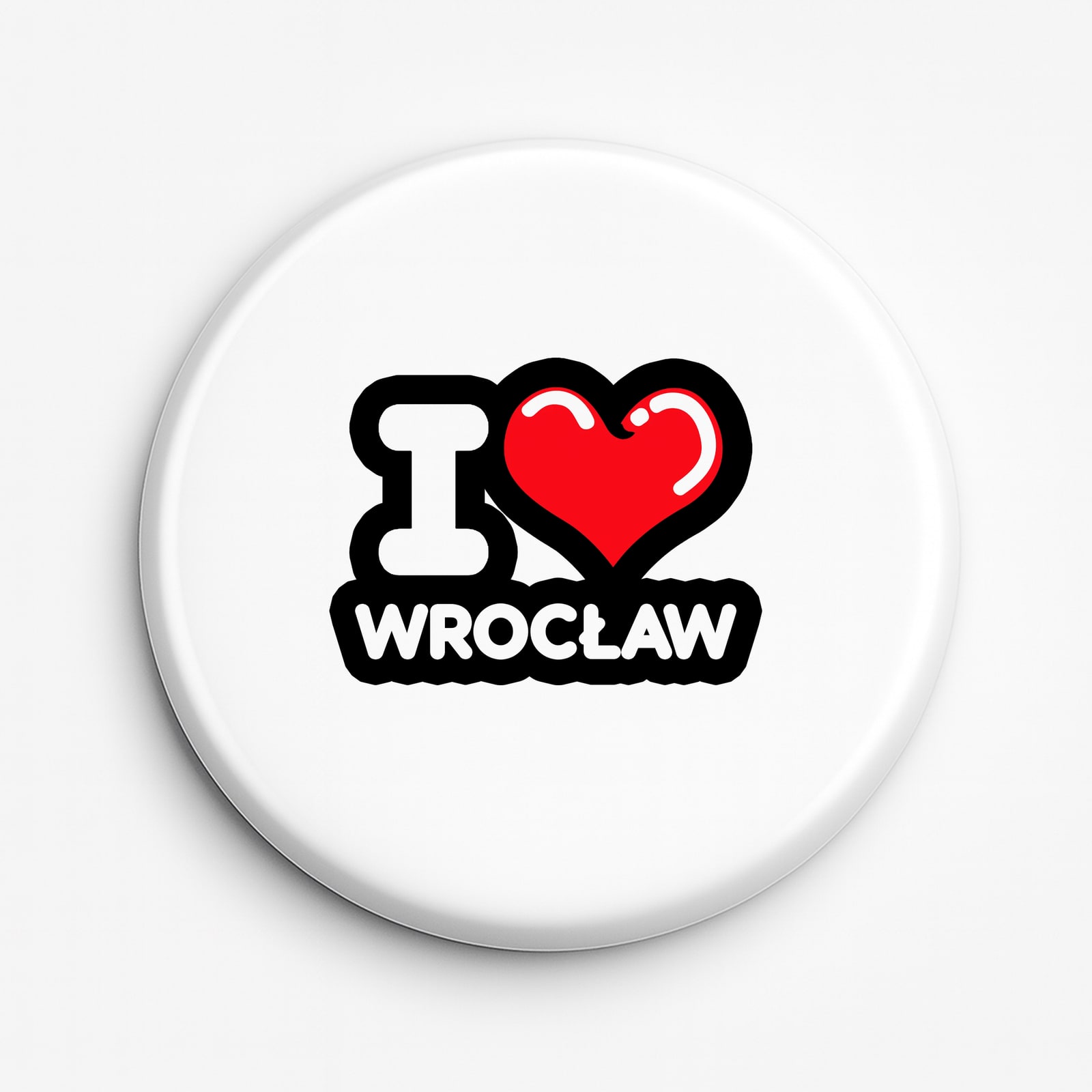 Przypinka Kocham To Miasto Wrocław