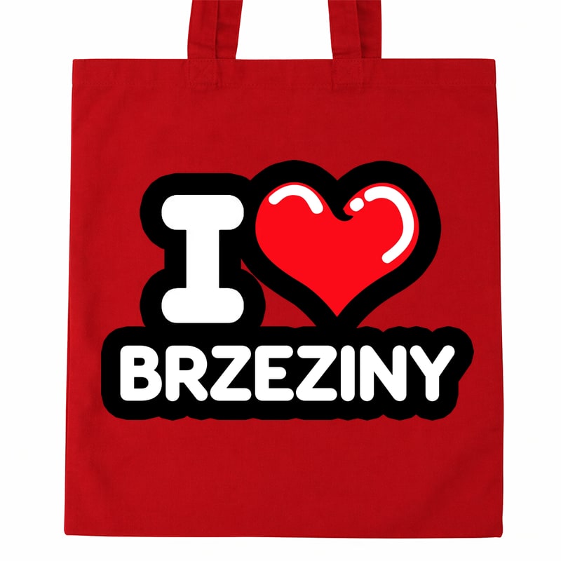 Torba bawełniana Kocham To Miasto Brzeziny - obrazek 2