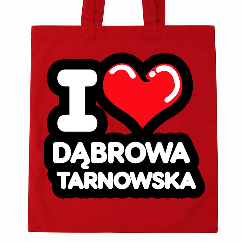 Torba bawełniana Kocham To Miasto Dąbrowa Tarnowska - obrazek 2