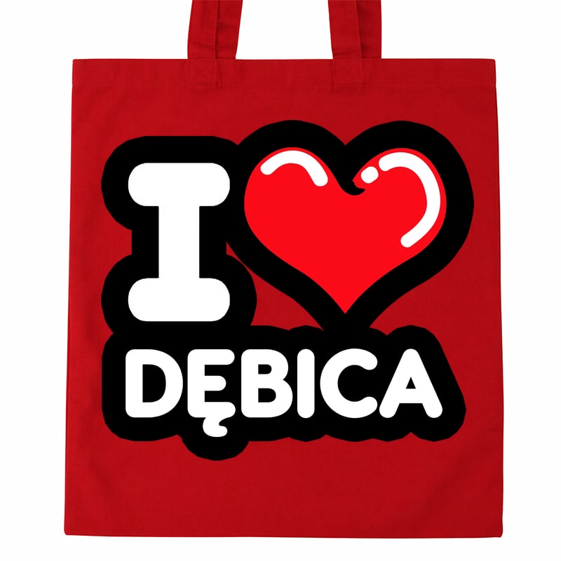 Torba bawełniana Kocham To Miasto Dębica - obrazek 2