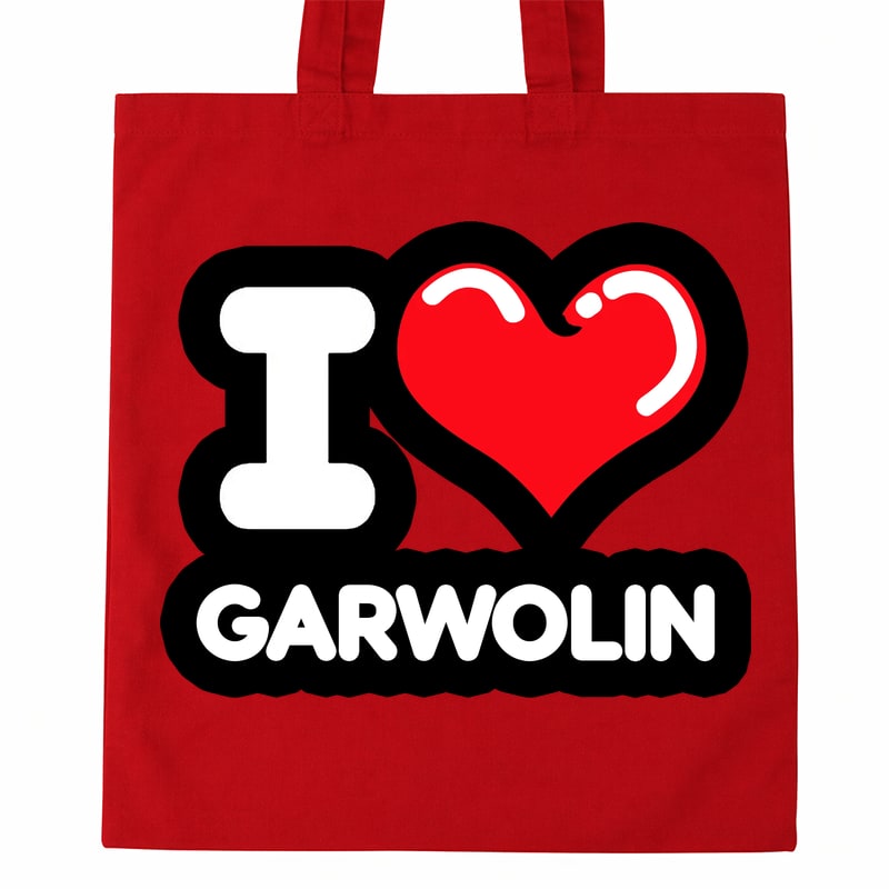 Torba bawełniana Kocham To Miasto Garwolin - obrazek 2
