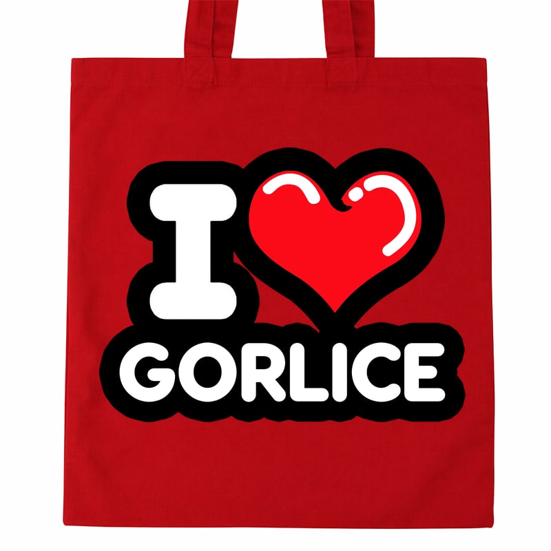 Torba bawełniana Kocham To Miasto Gorlice - obrazek 2