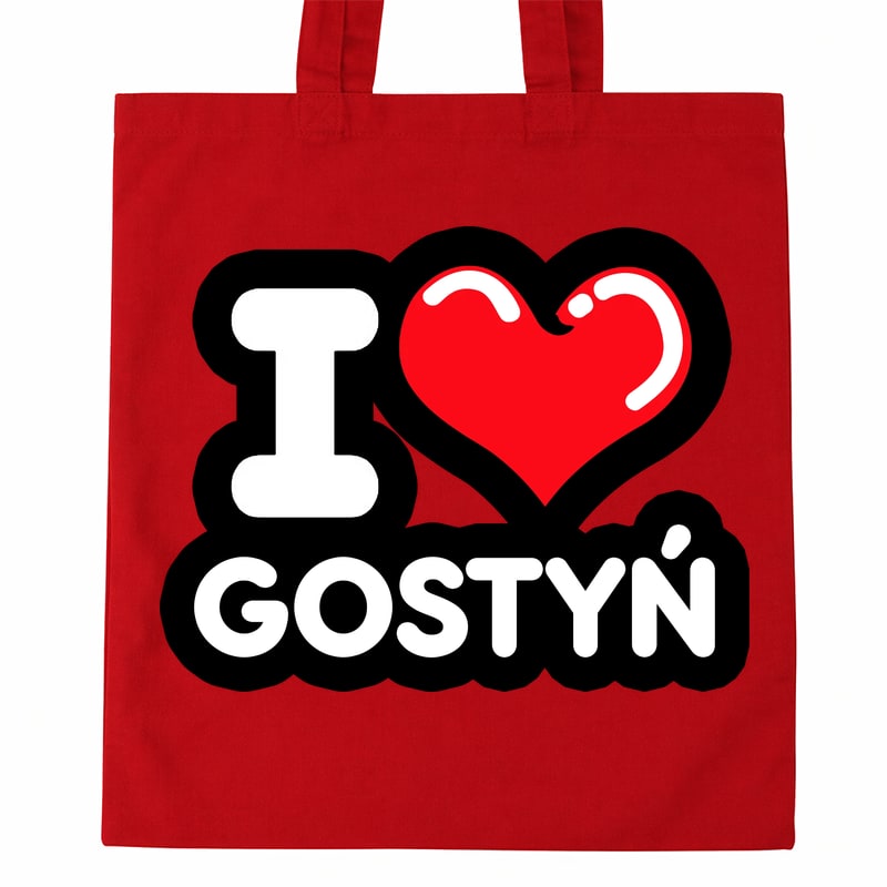 Torba bawełniana Kocham To Miasto Gostyń - obrazek 2