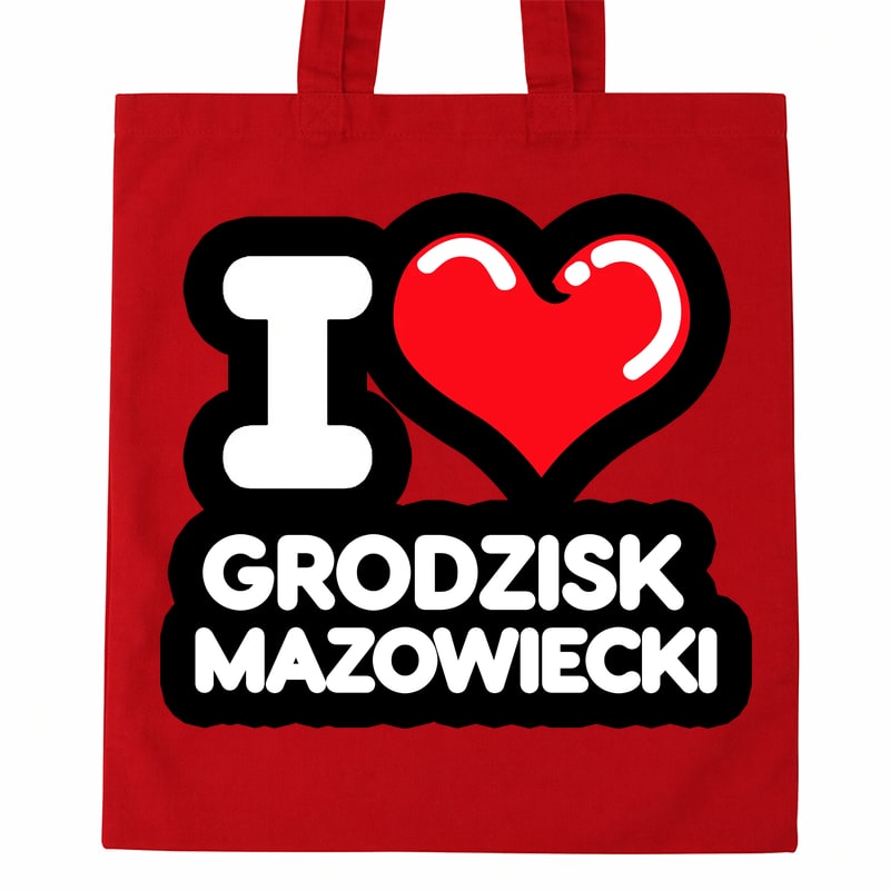 Torba bawełniana Kocham To Miasto Grodzisk Mazowiecki - obrazek 2