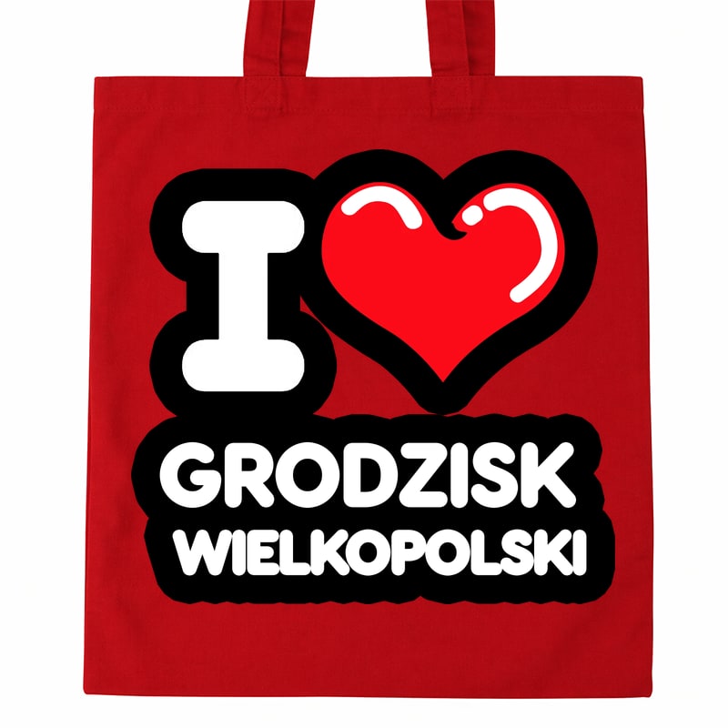 Torba bawełniana Kocham To Miasto Grodzisk Wielkopolski - obrazek 2