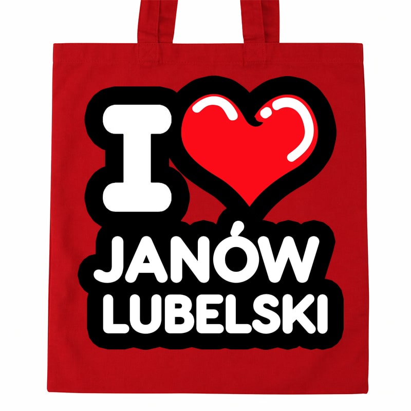 Torba bawełniana Kocham To Miasto Janów Lubelski - obrazek 2