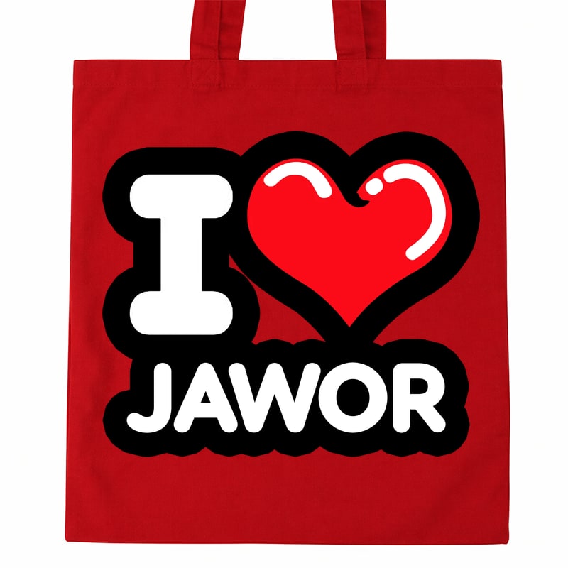 Torba bawełniana Kocham To Miasto Jawor - obrazek 2