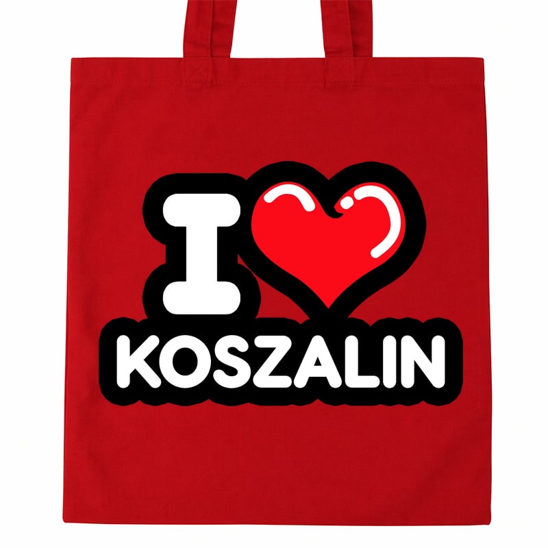 Torba bawełniana Kocham To Miasto Koszalin - obrazek 2