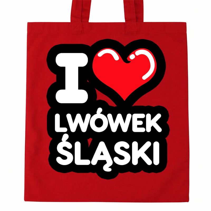 Torba bawełniana Kocham To Miasto Lwówek Śląski - obrazek 2