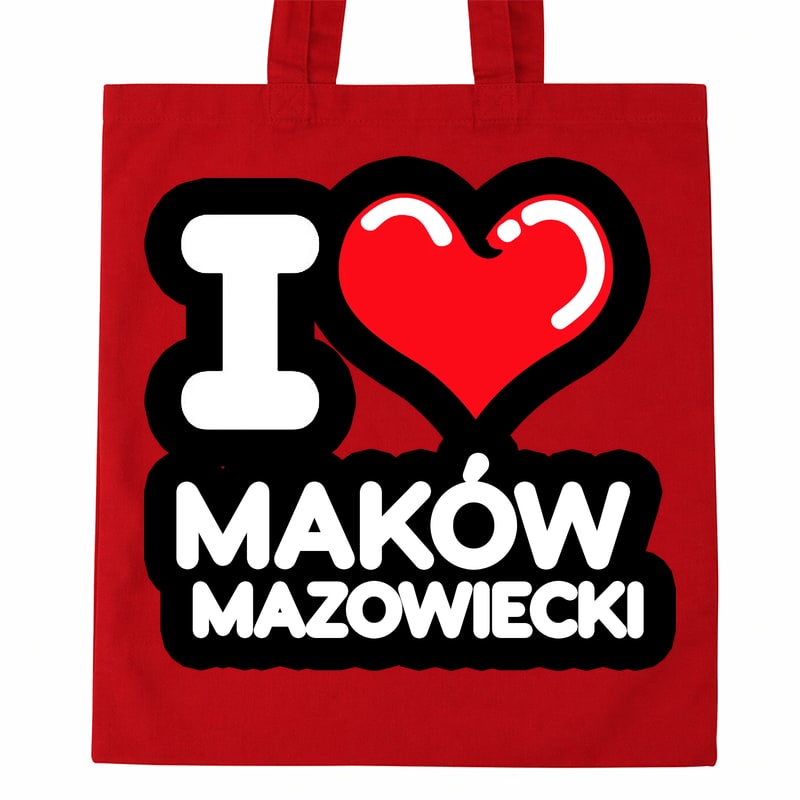 Torba bawełniana Kocham To Miasto Maków Mazowiecki - obrazek 2