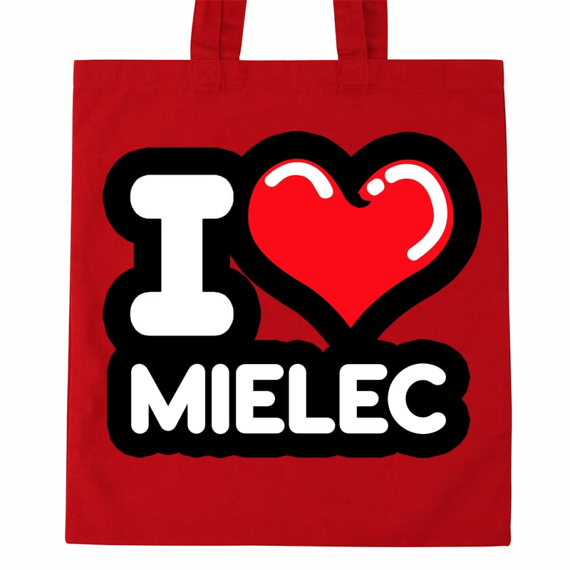 Torba bawełniana Kocham To Miasto Mielec - obrazek 2