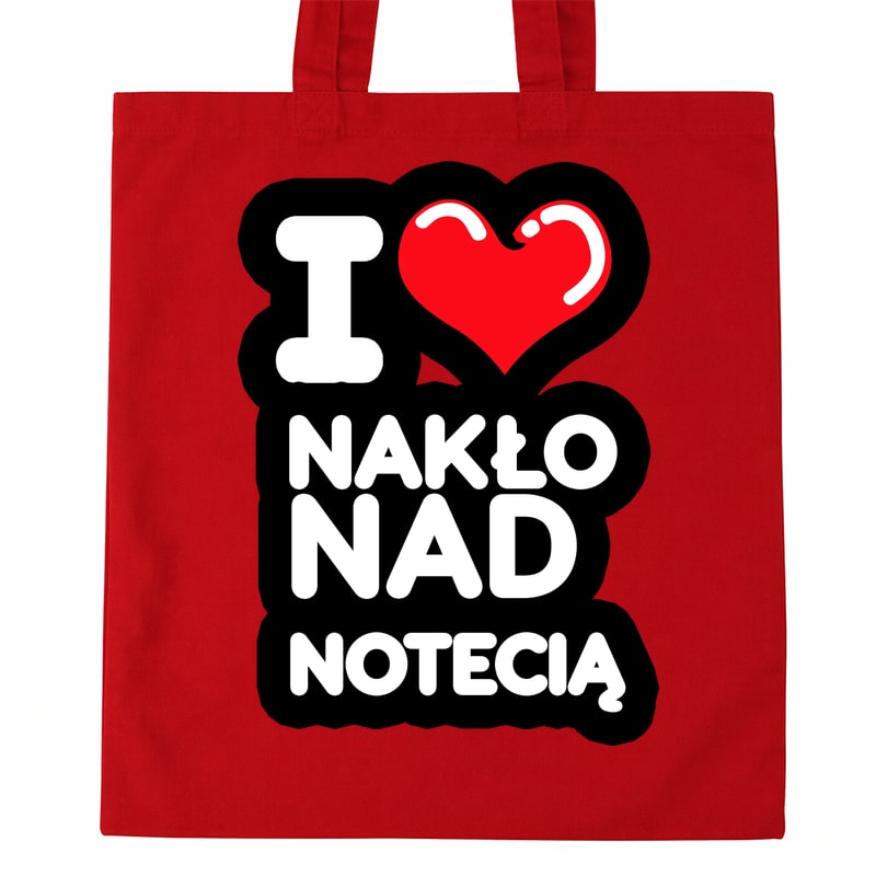 Torba bawełniana Kocham To Miasto Nakło nad Notecią - obrazek 2