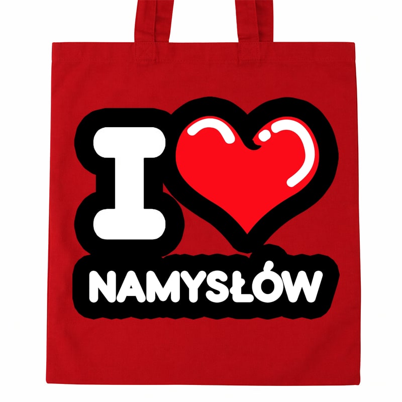 Torba bawełniana Kocham To Miasto Namysłów - obrazek 2