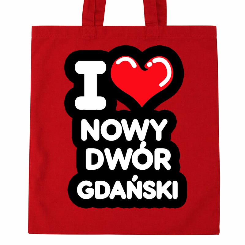 Torba bawełniana Kocham To Miasto Nowy Dwór Gdański - obrazek 2