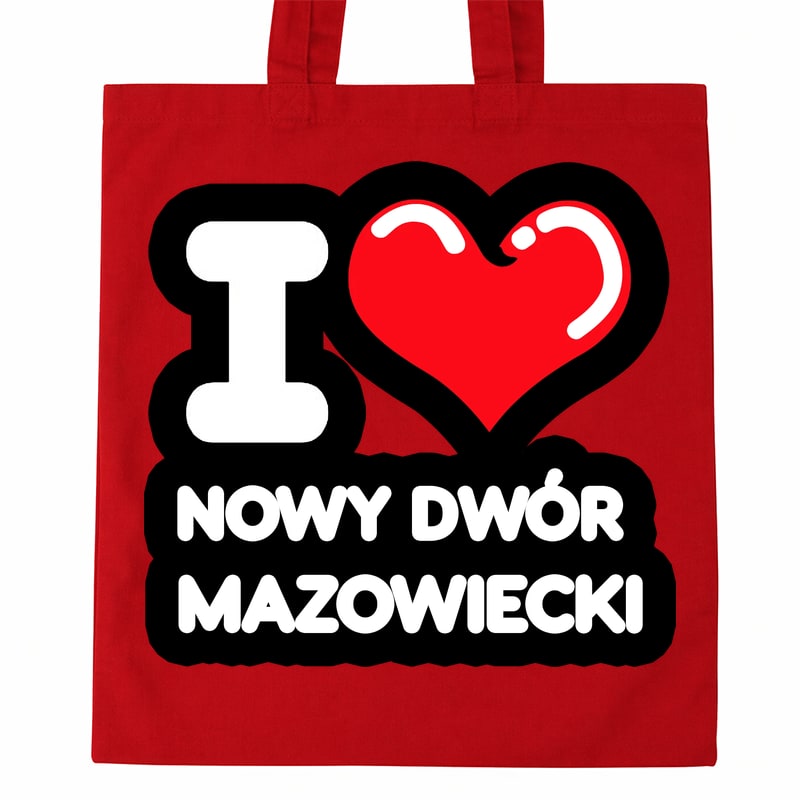 Torba bawełniana Kocham To Miasto Nowy Dwór Mazowiecki - obrazek 2