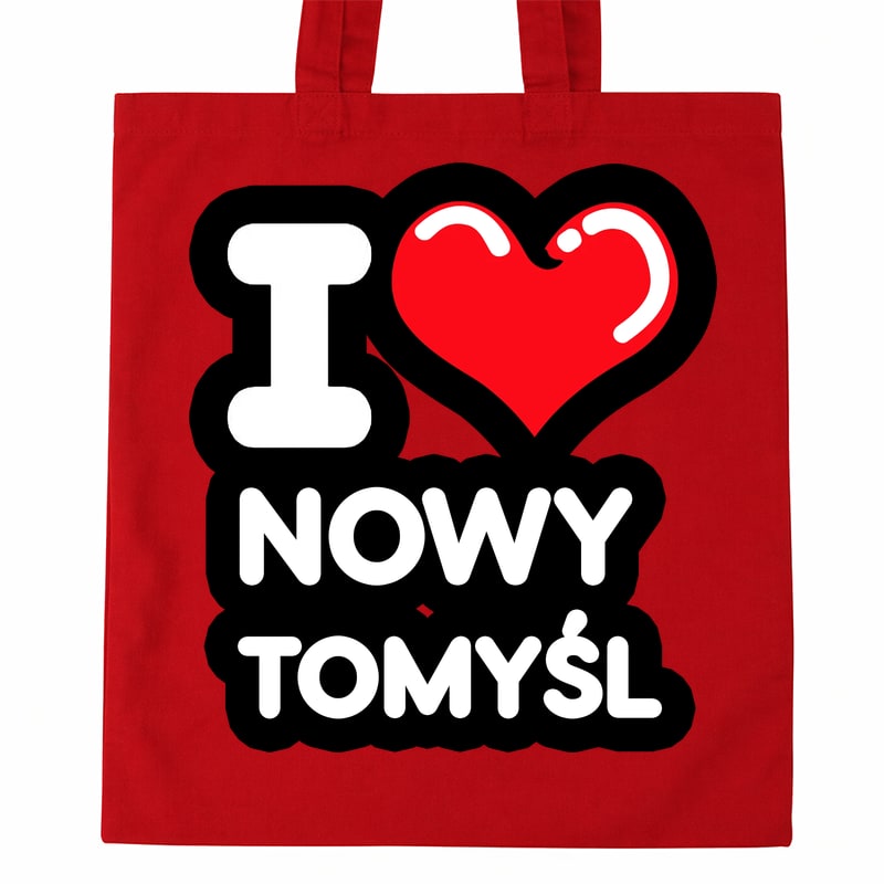 Torba bawełniana Kocham To Miasto Nowy Tomyśl - obrazek 2