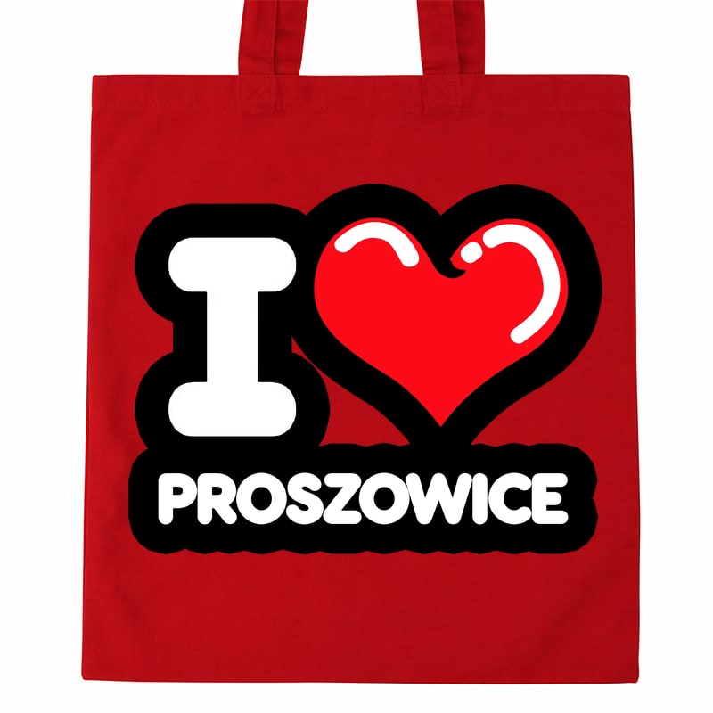 Torba bawełniana Kocham To Miasto Proszowice - obrazek 2