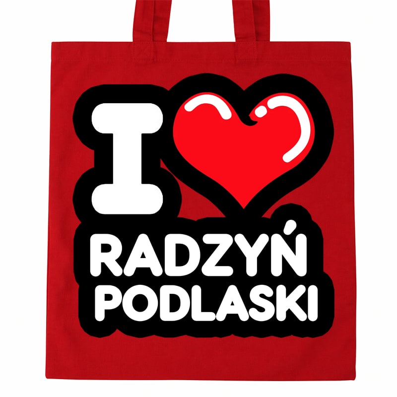 Torba bawełniana Kocham To Miasto Radzyń Podlaski - obrazek 2