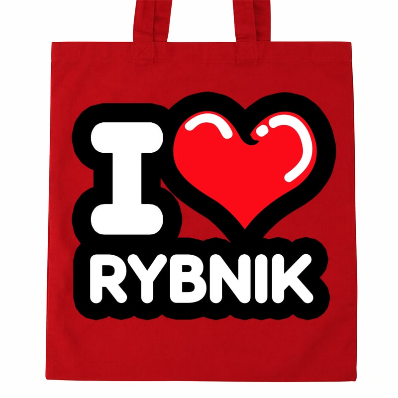 Torba bawełniana Kocham To Miasto Rybnik - obrazek 2