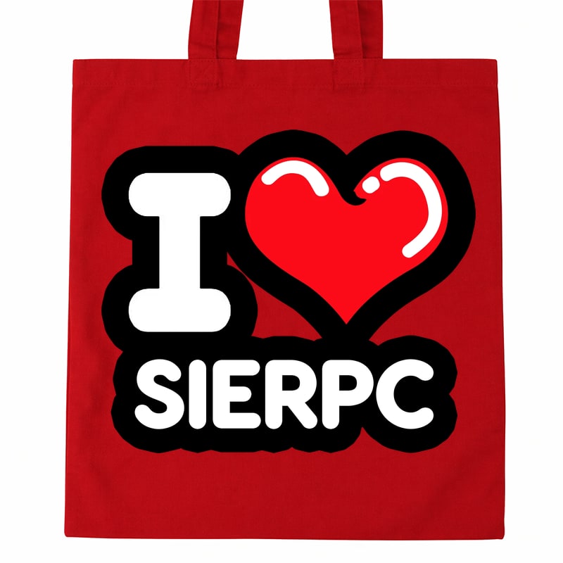Torba bawełniana Kocham To Miasto Sierpc - obrazek 2