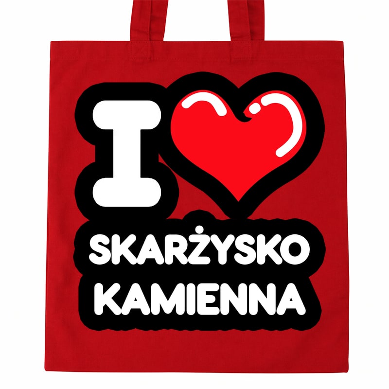 Torba bawełniana Kocham To Miasto Skarżysko-Kamienna - obrazek 2