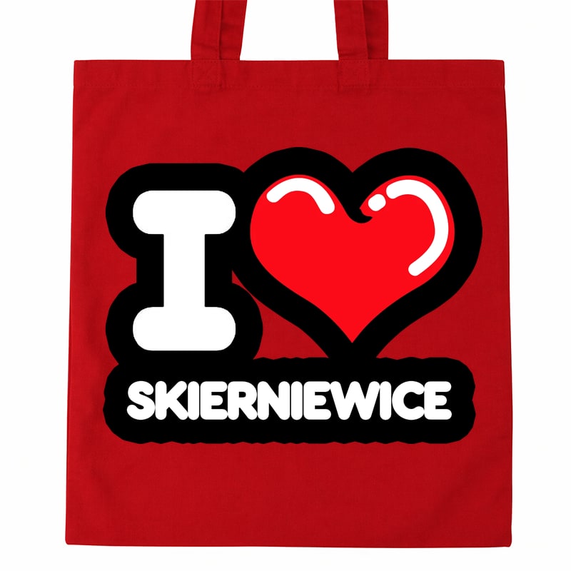 Torba bawełniana Kocham To Miasto Skierniewice - obrazek 2