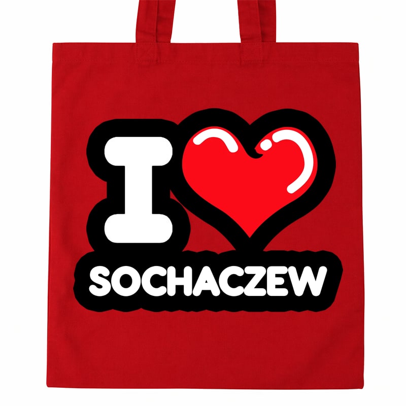 Torba bawełniana Kocham To Miasto Sochaczew - obrazek 2