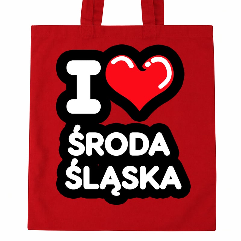 Torba bawełniana Kocham To Miasto Środa Śląska - obrazek 2