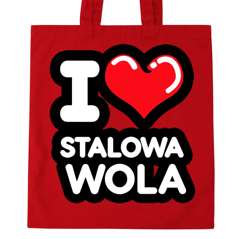 Torba bawełniana Kocham To Miasto Stalowa Wola - obrazek 2