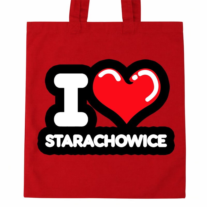 Torba bawełniana Kocham To Miasto Starachowice - obrazek 2
