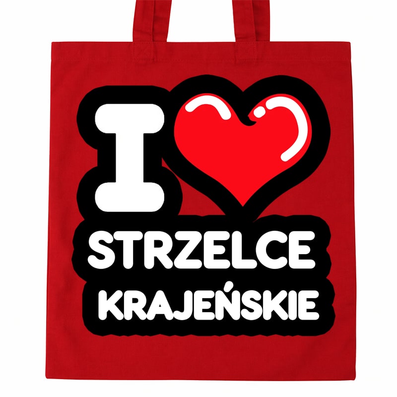 Torba bawełniana Kocham To Miasto Strzelce Krajeńskie - obrazek 2