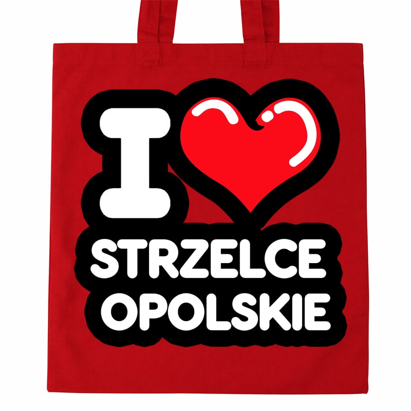 Torba bawełniana Kocham To Miasto Strzelce Opolskie - obrazek 2