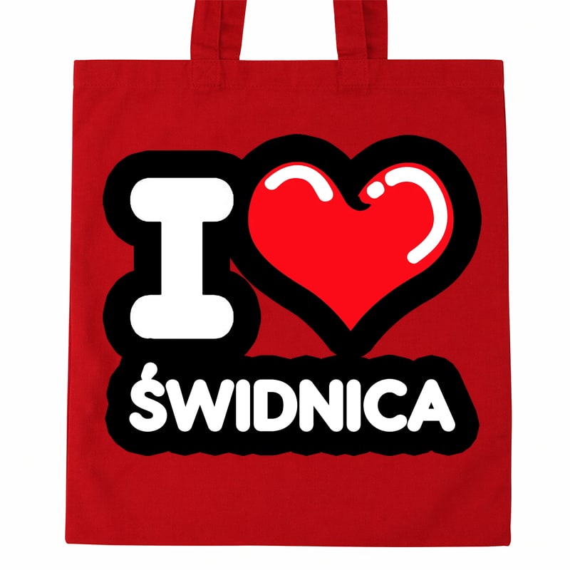 Torba bawełniana Kocham To Miasto Świdnica - obrazek 2