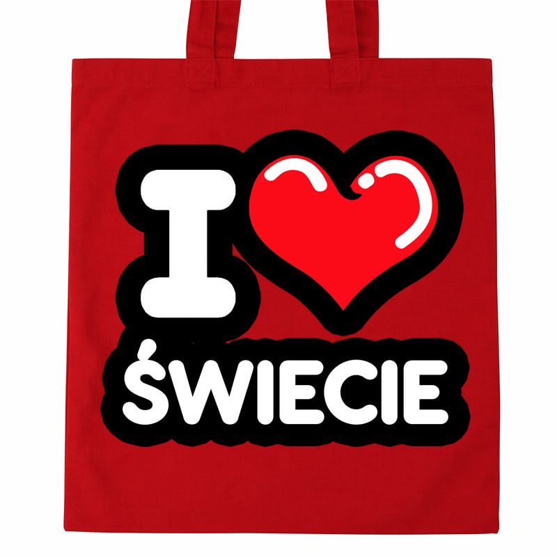 Torba bawełniana Kocham To Miasto Świecie - obrazek 2