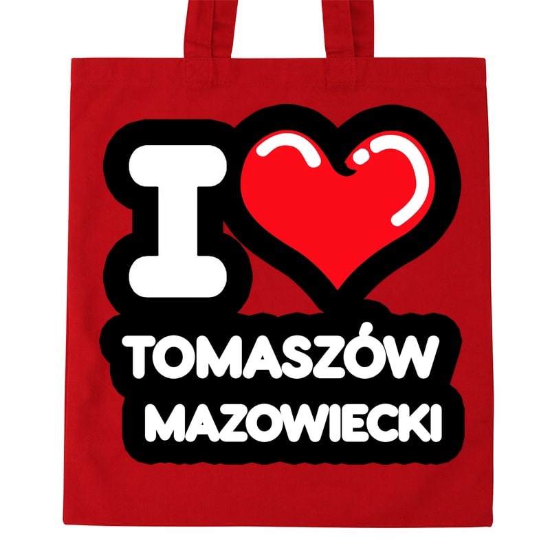 Torba bawełniana Kocham To Miasto Tomaszów Mazowiecki - obrazek 2