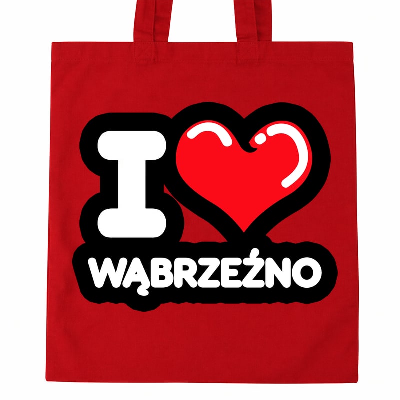 Torba bawełniana Kocham To Miasto Wąbrzeźno - obrazek 2