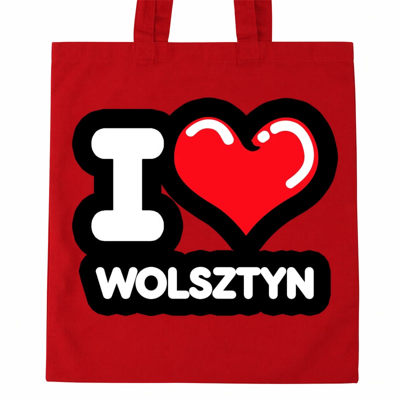 Torba bawełniana Kocham To Miasto Wolsztyn - obrazek 2