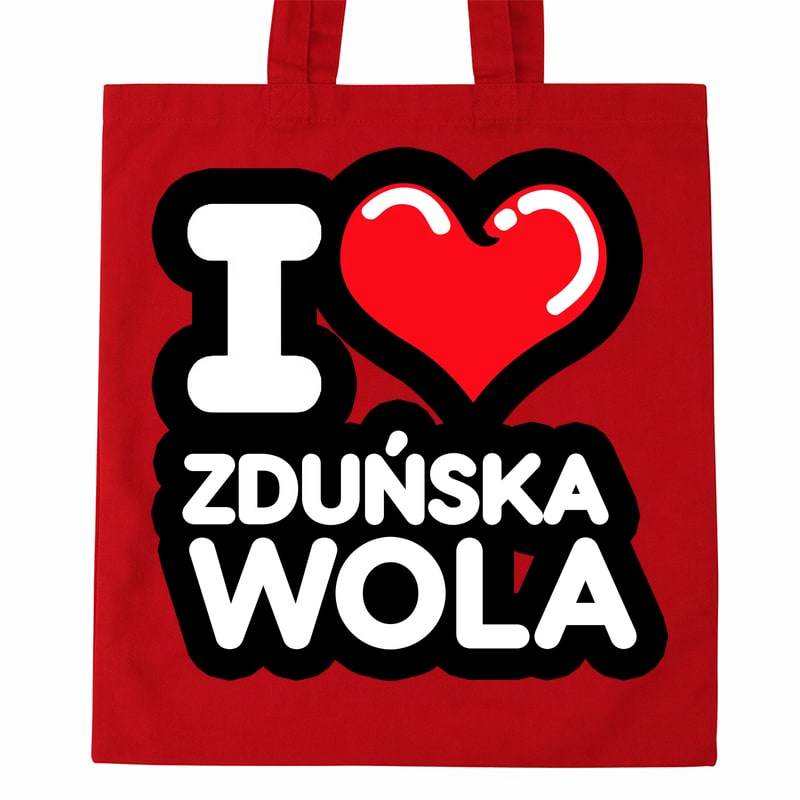 Torba bawełniana Kocham To Miasto Zduńska Wola - obrazek 2